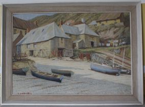 Cyril Lavenstein RBSA (British 1891-1986) Cadgeworth Cornwall, signed lower left, oil on board, 36.