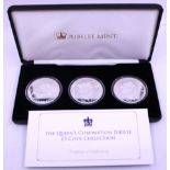 The Queen's Coronation Jubilee £5 Coin Collection. Boxed with Certificate of Authenticity.  Metal: