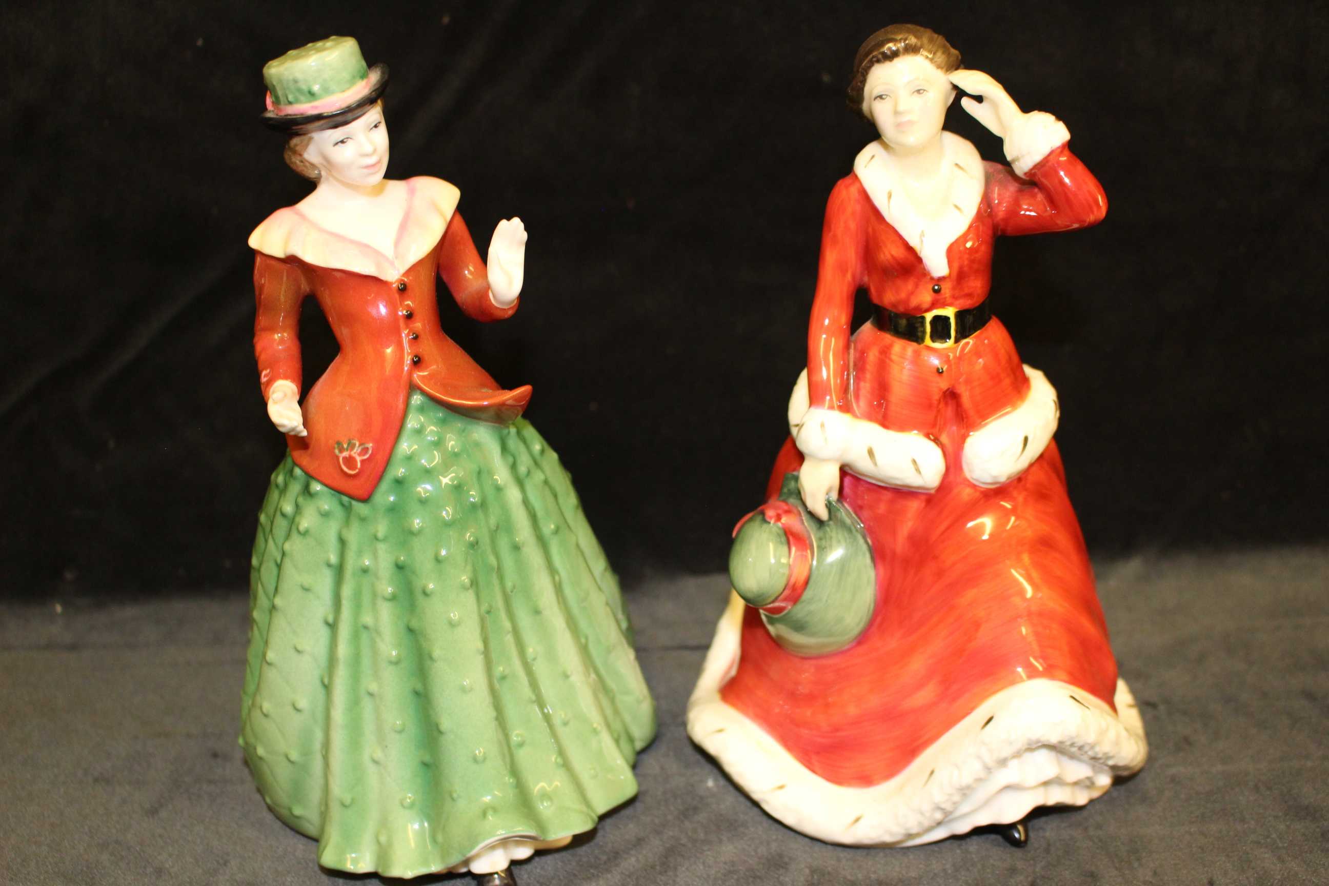 A Royal Doulton figure "Holly" HN 3647, "Winter's Day" HN 3769, "First Prize" HN 2911, "Pearly - Image 2 of 4