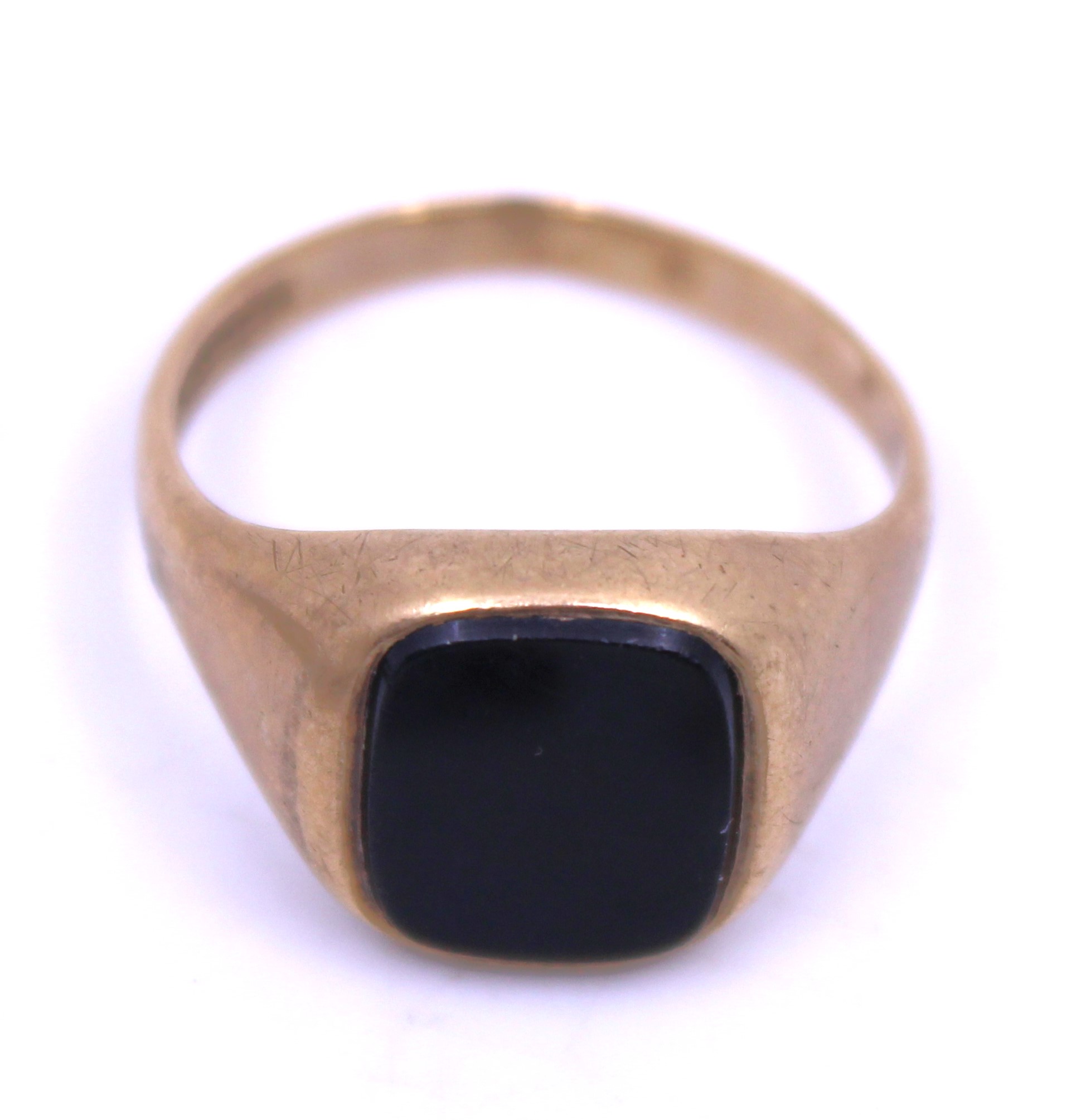 Two Sterling Silver Chain and a 9ct Yellow Gold Onyx ring.  To include a Sterling Silver Ingot and - Image 2 of 3