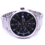 Men's Seiko Chronograph Watch.  Comes boxed with Certificate of Guarantee.  The model number is: