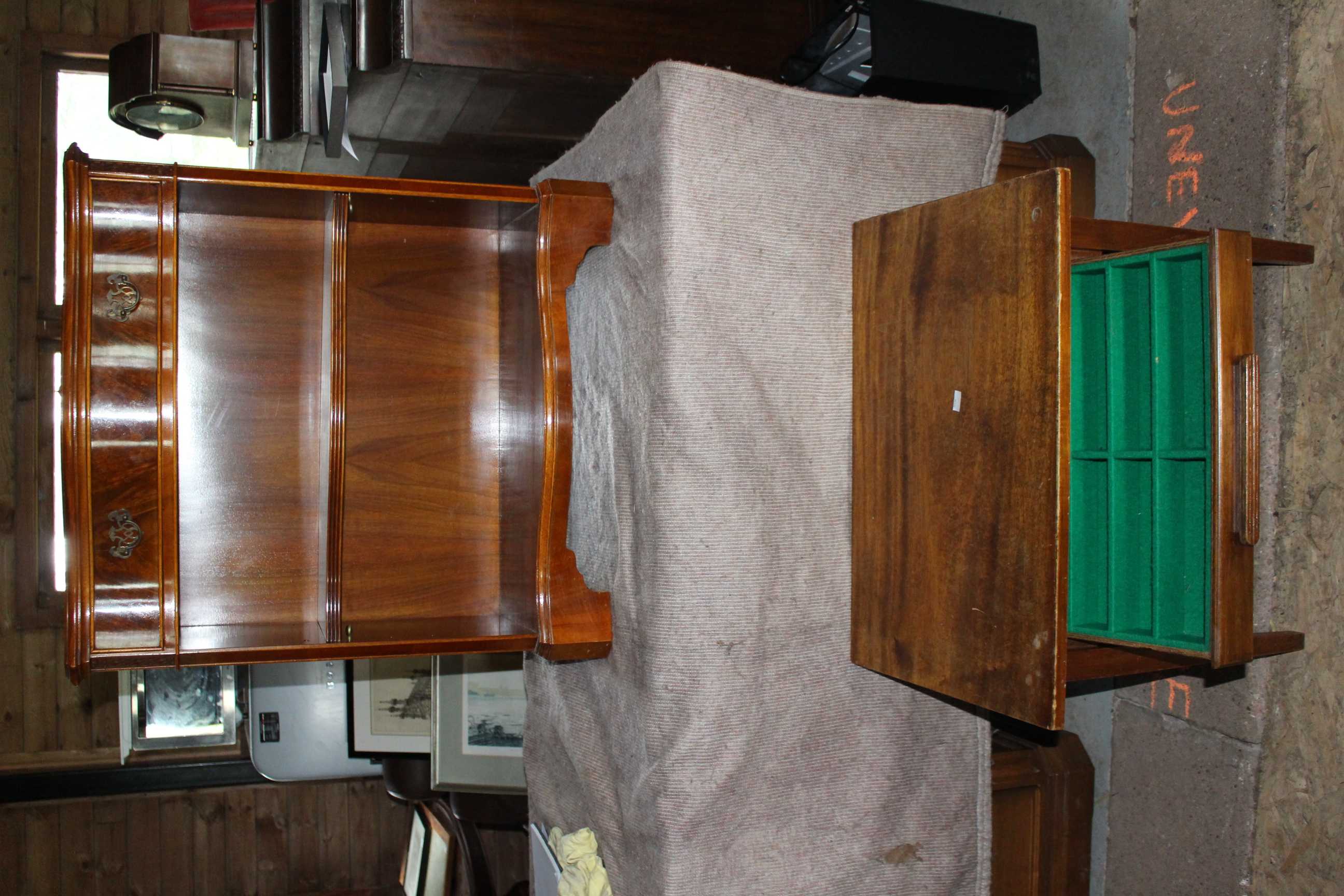 Small sideboard unit with draw and small table with cutlery draw