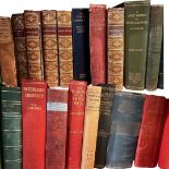 A collection of mixed interest antique books to include a cloth-bound 1898 first edition of 'Rambles