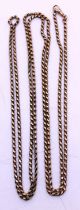 9ct Rose Gold Muff Chain with Dog Clip.  The chain measures approx. 64 inches in total and is