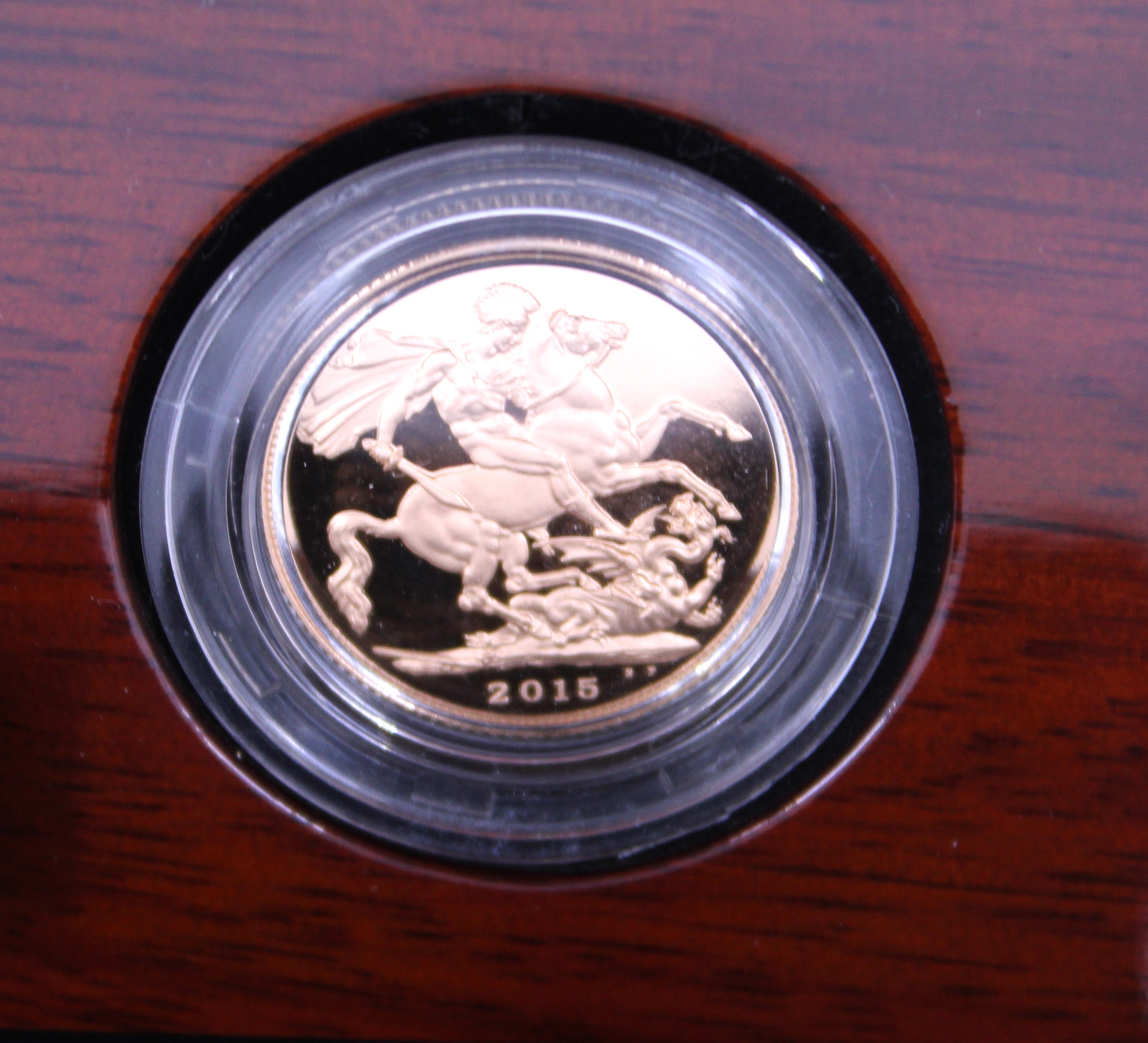 The Royal Mint The Sovereign 2015 Fifth Portrait- First Edition Gold Proof Coin. Boxed with - Image 3 of 3