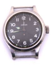 Omega Automatic 1956 Version Military RAF Pilots/Navigators Watch Face from WW2.  Re-cased and