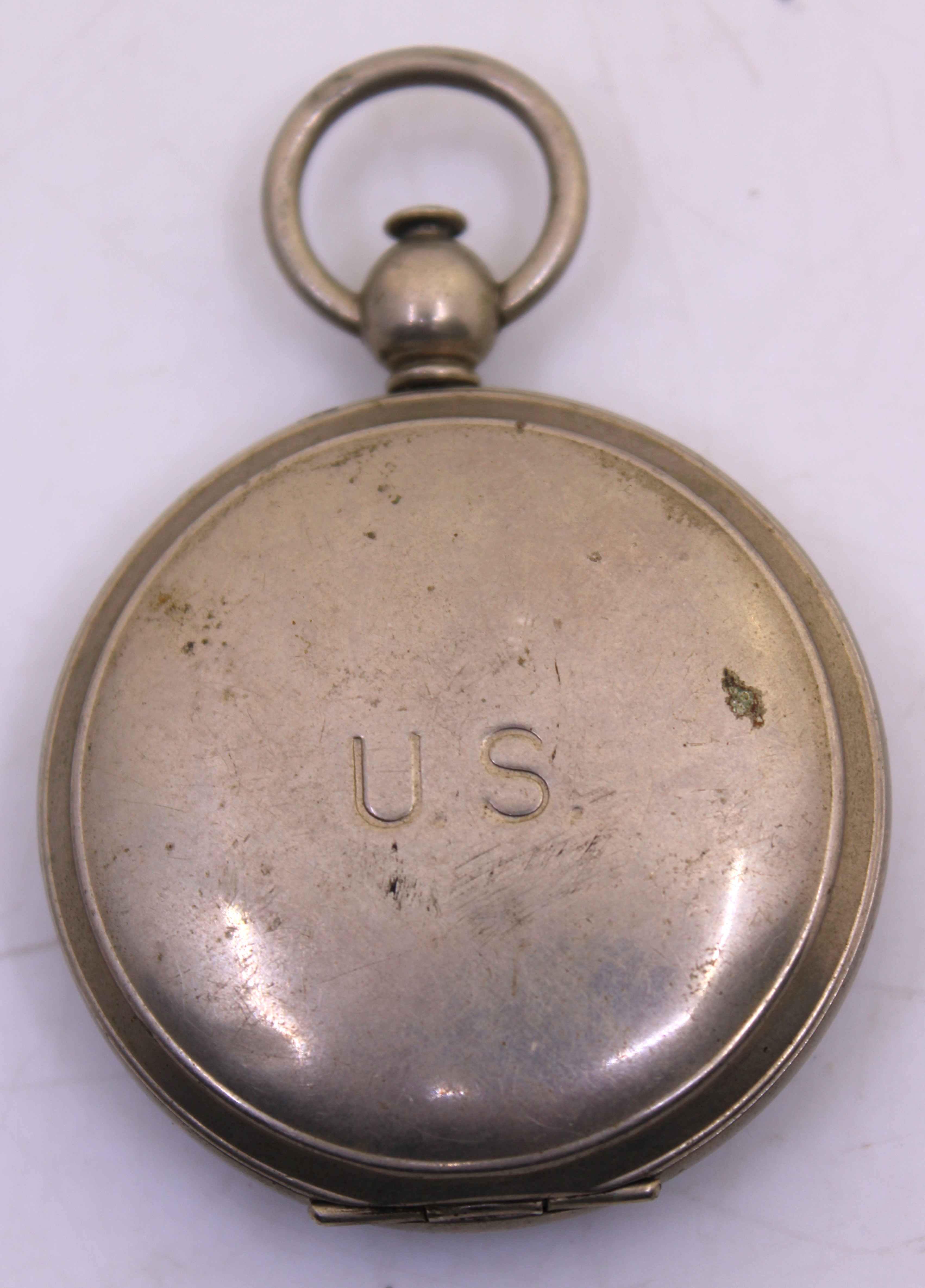 EPNS Vesta Case and Wittnauer Military Compass with "U.S." on the back.  The EPNS Vesta Case - Image 2 of 5