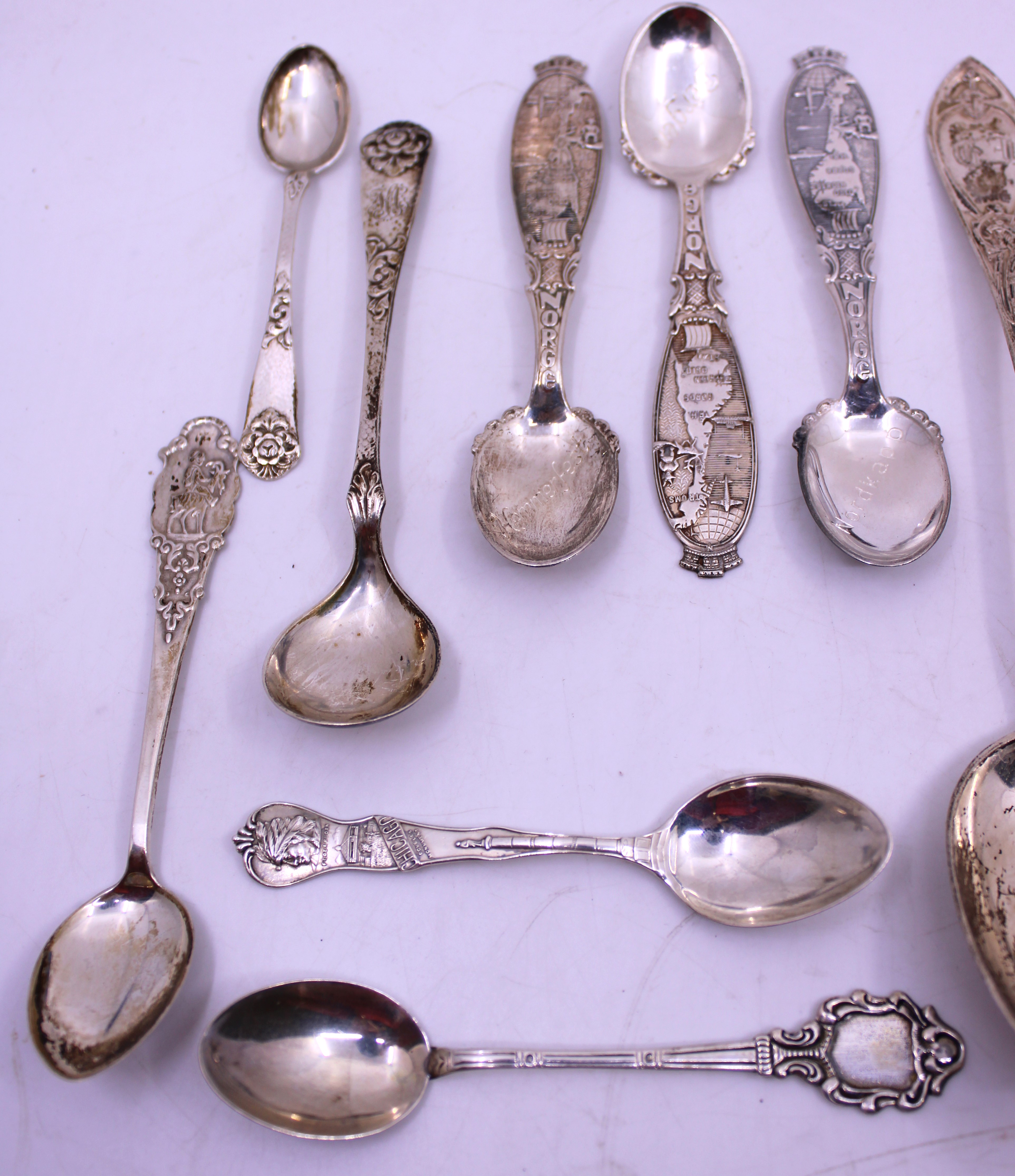 Selection of Norwegian Silver and Silver Plate Spoons and Teaspoons.  To include two O.C. - Image 4 of 4