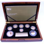 2016 UK Gold Proof Annual Set from The Royal Mint with eight commemorative coins in original box.