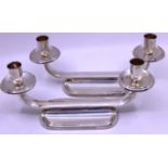 Rare David Anderson Norwegian Sterling Silver pair of Candelabra Candle Holders.  These are