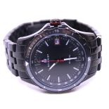 Men's Accurist Watch. Boxed. The watch is made from Black Ion-Plated Steel and is fitted with a