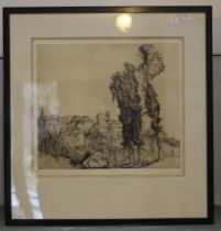 Sir Frank Brangwyn (British 1867-1956) "Pelago" drypoint etching, the margin signed in pencil, 34.