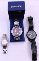 Selection of three Sekonda Quartz Watches.  To include a Ladies Sekonda and two Mens Sekonda