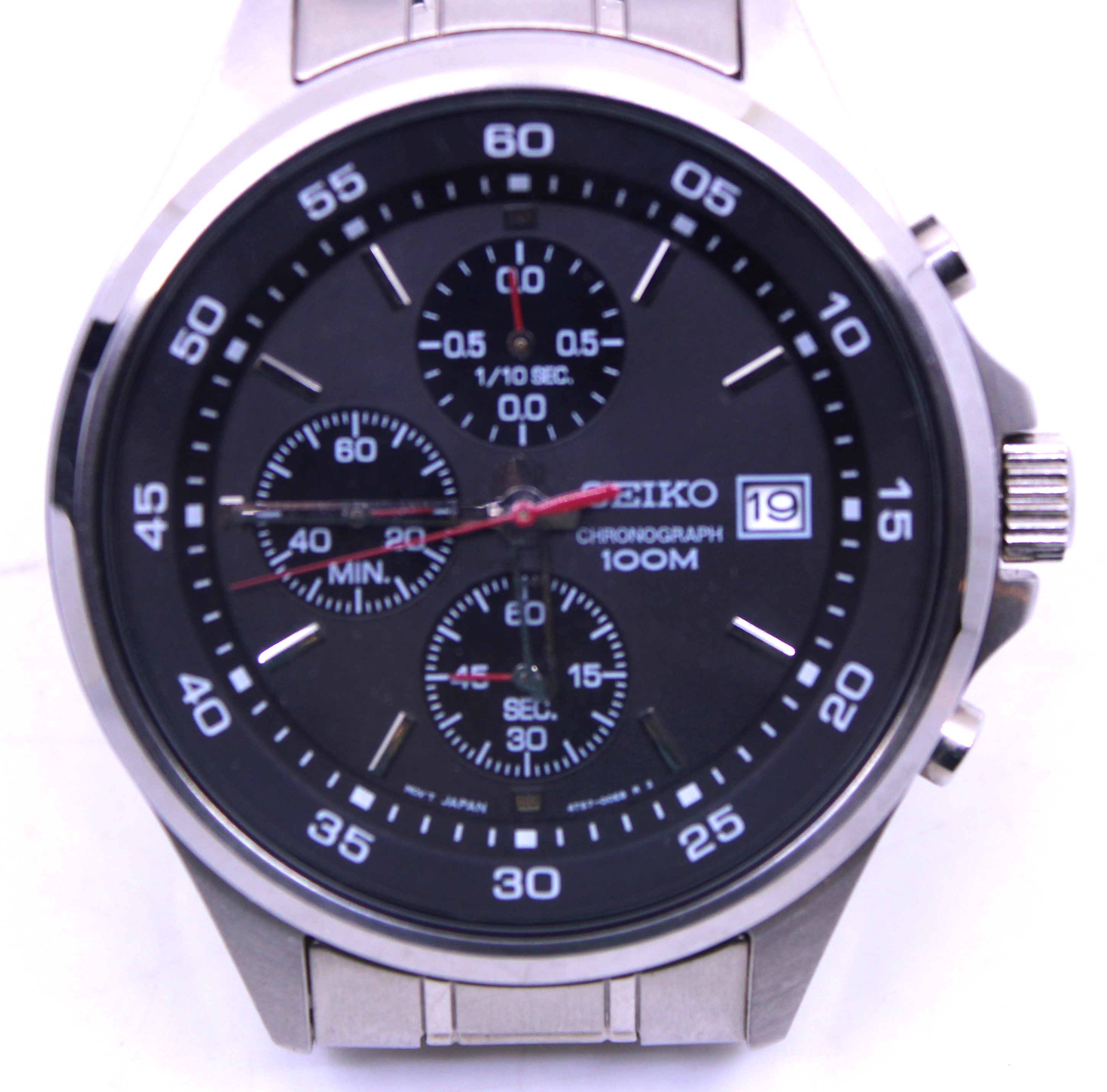 Men's Seiko Chronograph Watch.  Comes boxed with Certificate of Guarantee.  The model number is: - Image 2 of 5