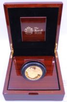 The Royal Mint 2017 Platinum Wedding Anniversary Five-Ounce Gold Proof Coin. Boxed. Limited
