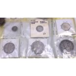 Selection of Silver Coins, other coins and Banknotes. The Silver Coins are to  include a 1891