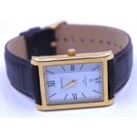 Pulsar Gold Tone Rectangular Shaped Face Quartz Watch. Boxed. The watch has a Japanese Quartz