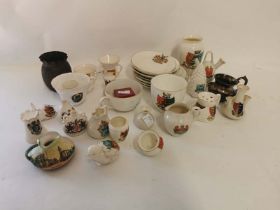 A collection of crested ware and souvenir items to include examples by Goss china etc. (1)