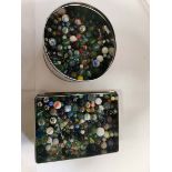 Two tins of Victorian and later Marbles (2)