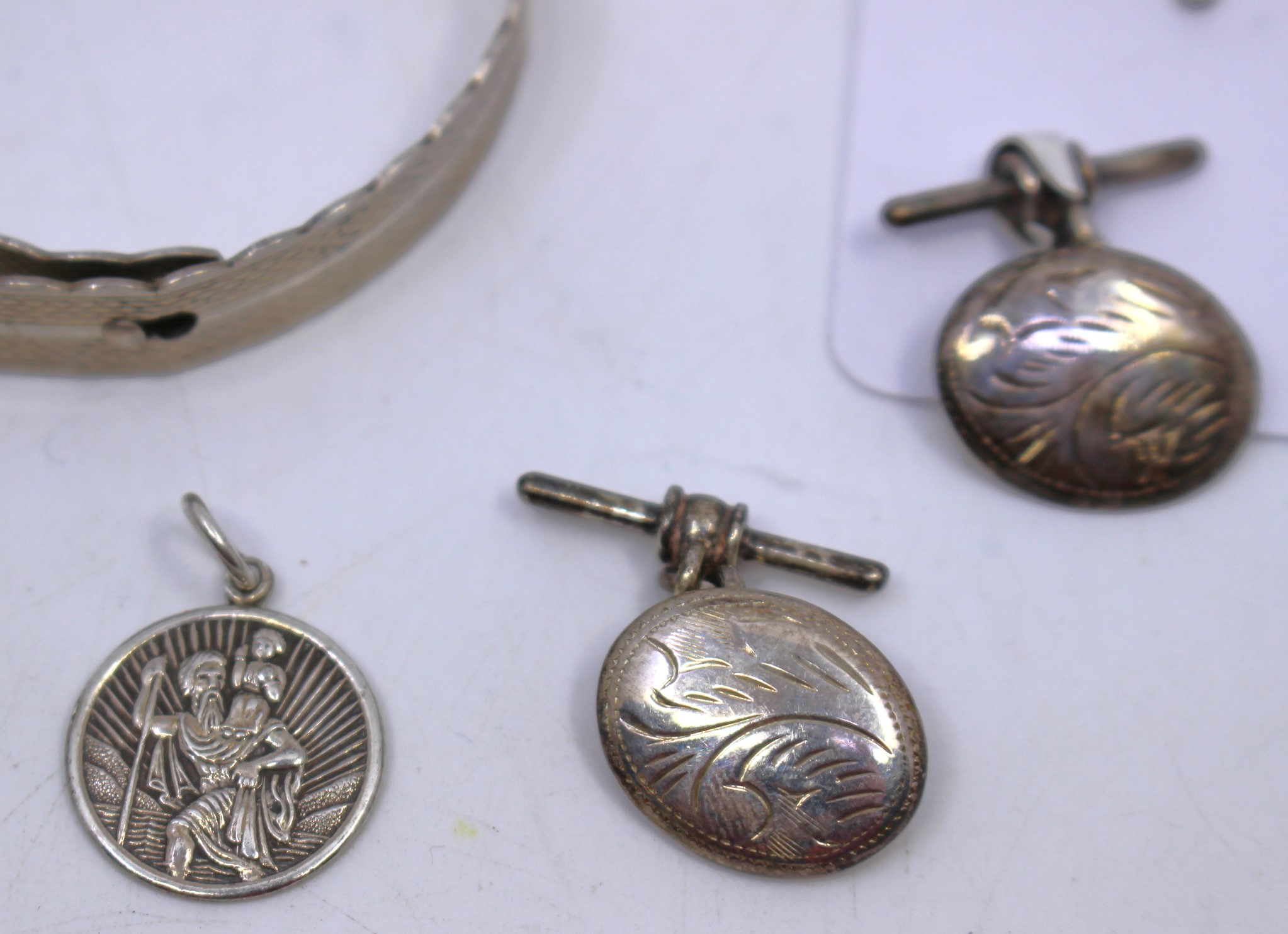 Selection of Sterling Silver Jewellery etc. To include a Silver Bracelet, a Child's Silver - Image 3 of 3