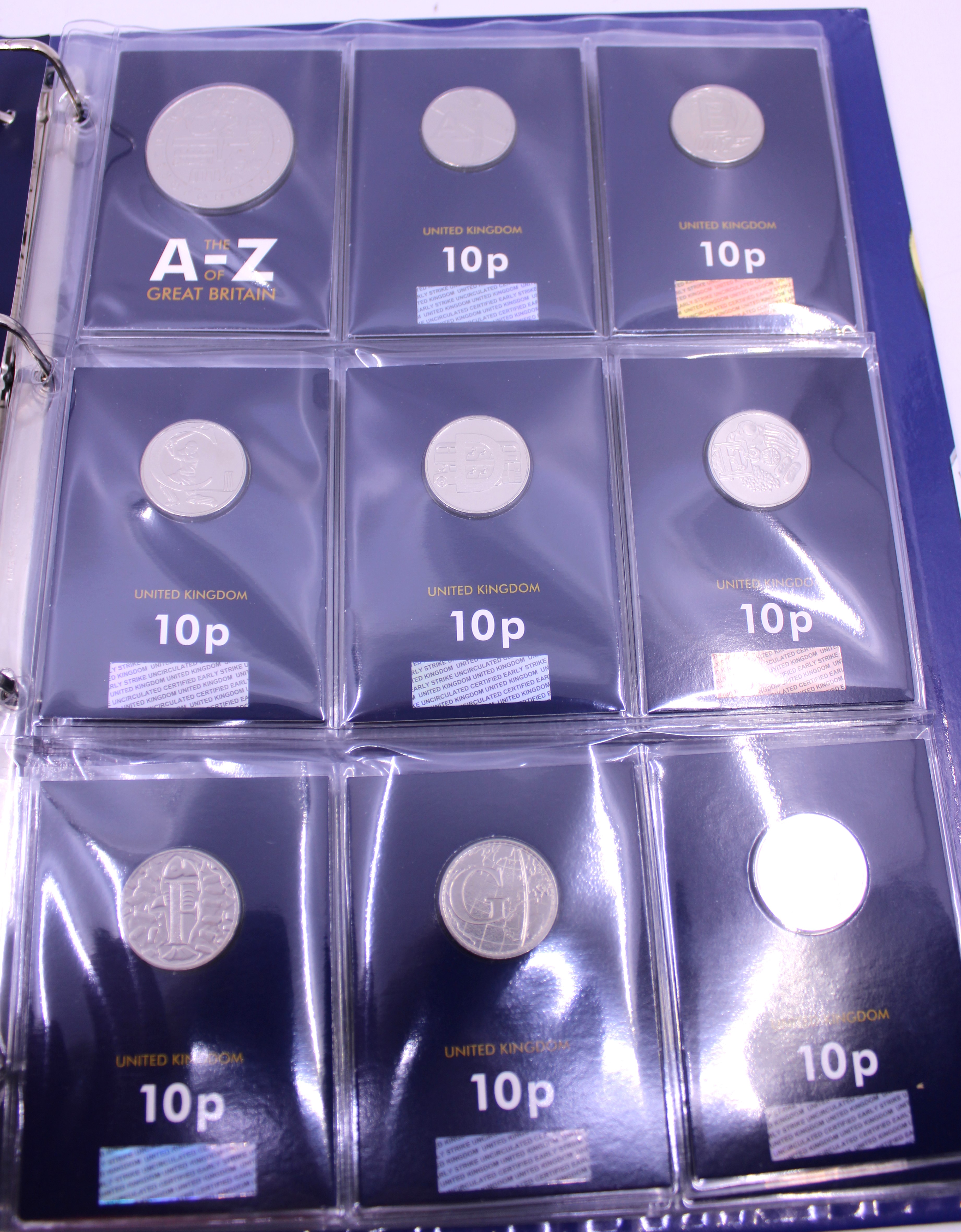 Collection of Collectors Coins.  To include a 2018 Full Set A to Z Alphabet 10p coins in Change - Image 5 of 7
