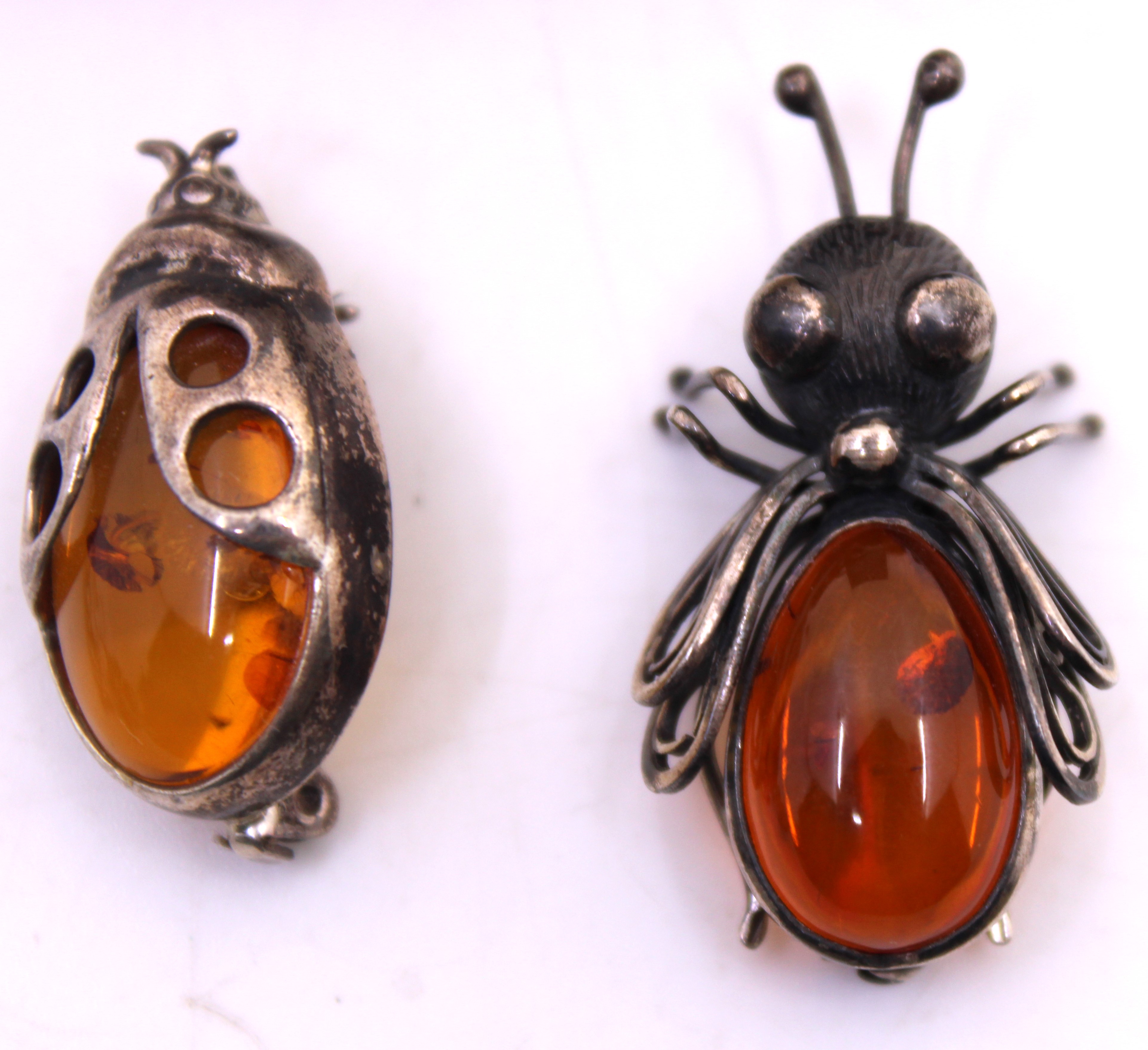 Selection of Sterling Silver Jewellery.  To include a Silver Amethyst and Marcasite Bee/Bug - Image 3 of 4