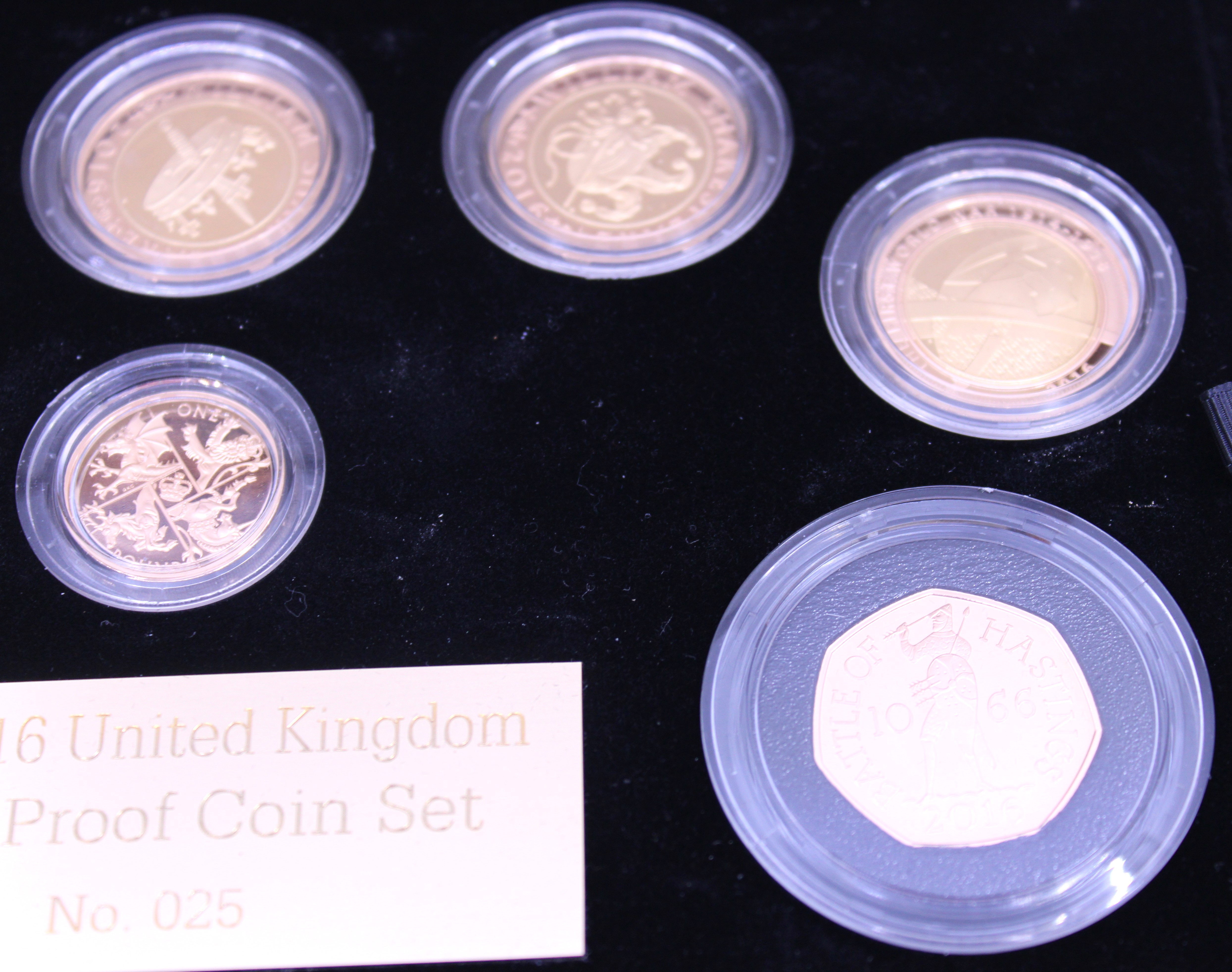 2016 UK Gold Proof Annual Set from The Royal Mint with eight commemorative coins in original box. - Image 4 of 5