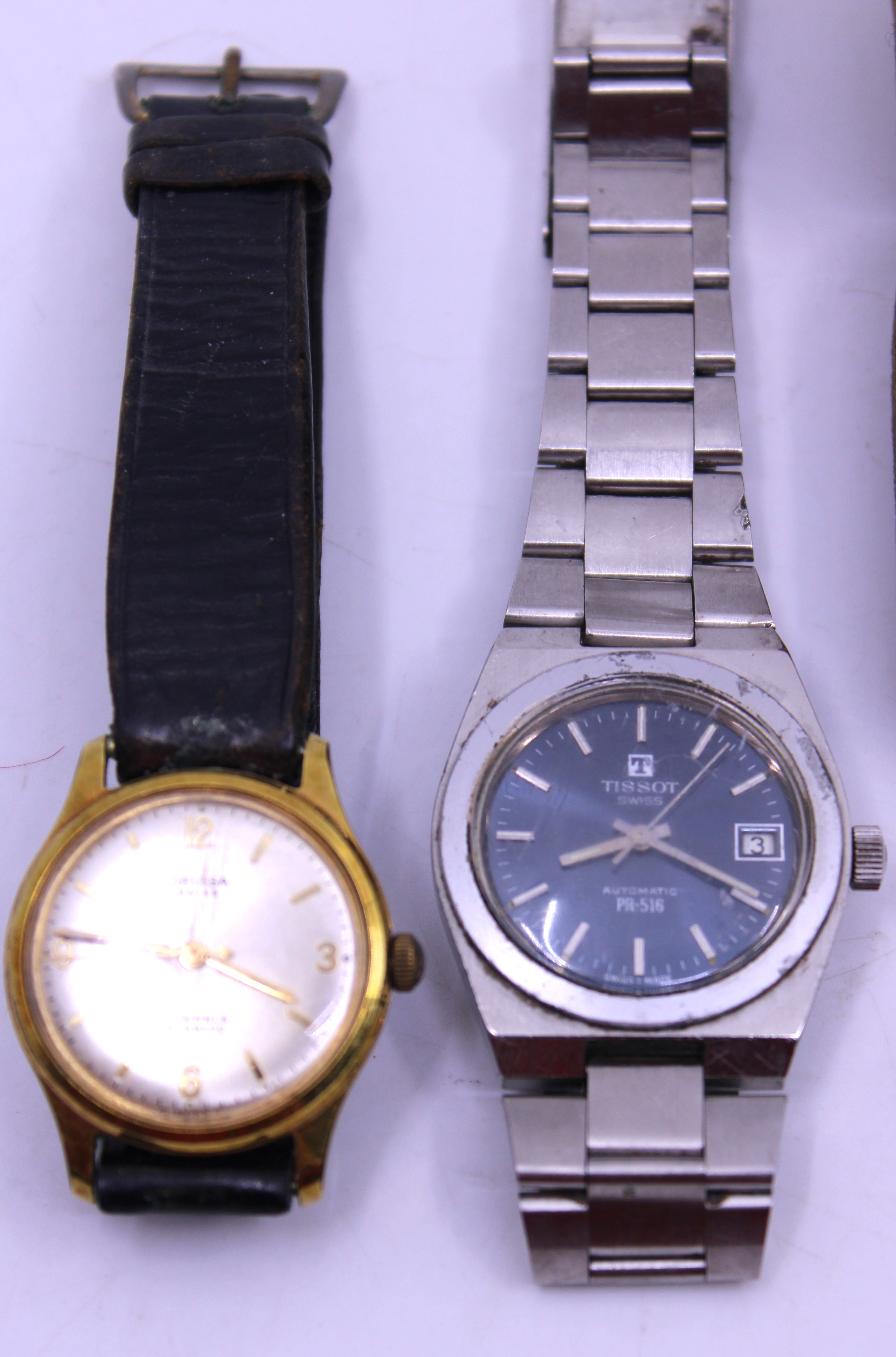 Four Watches and Silver Pocket Watch.  The watches are to include a Tissot Swiss Automatic PR-56 - Image 2 of 5