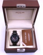 Jos Von Arx Prestige Chronograph Quartz Watch. Boxed with International Guarantee.  The watch has