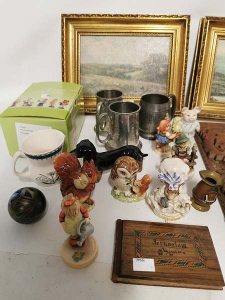 A collection of pottery to include: x4 Beswick Beatrix Potter figures, x4 Goebel Figures, a Sylvac - Image 3 of 3