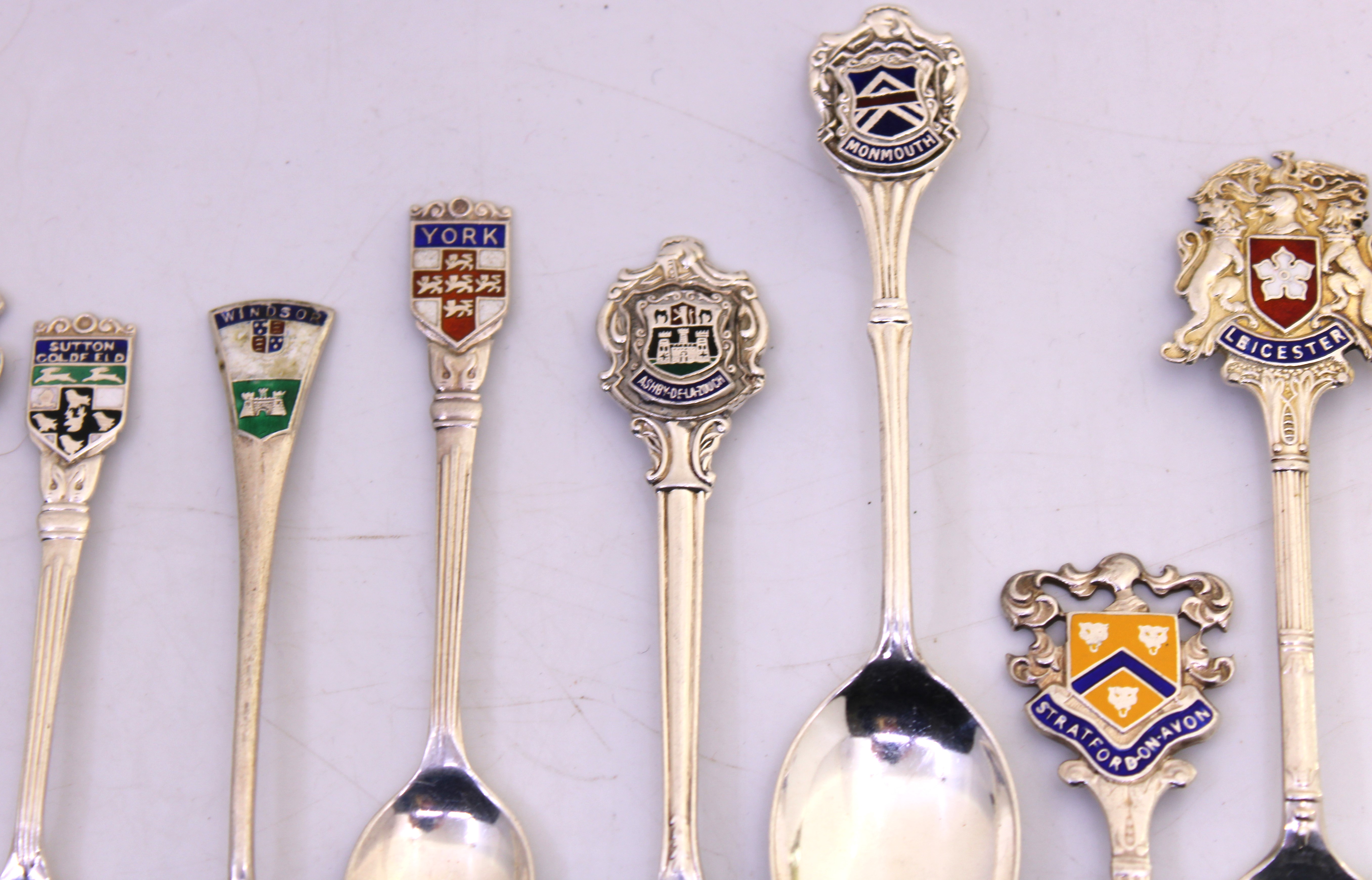 Selection of Sterling Silver Crested Teaspoons, EPNS Teaspoons, Commemorative Coins and a - Image 5 of 7