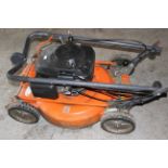 Husqvarna pull start petrol lawn mower with large cutting area. (selling as untested)