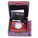 The Royal Mint The Sovereign 2015 Fifth Portrait- First Edition Gold Proof Coin. Boxed with