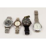 Selection of three watches.  To include an Accurist quartz Sport 100m watch, a Military Royale