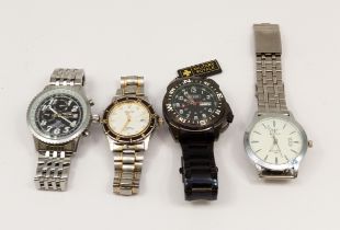 Selection of three watches.  To include an Accurist quartz Sport 100m watch, a Military Royale