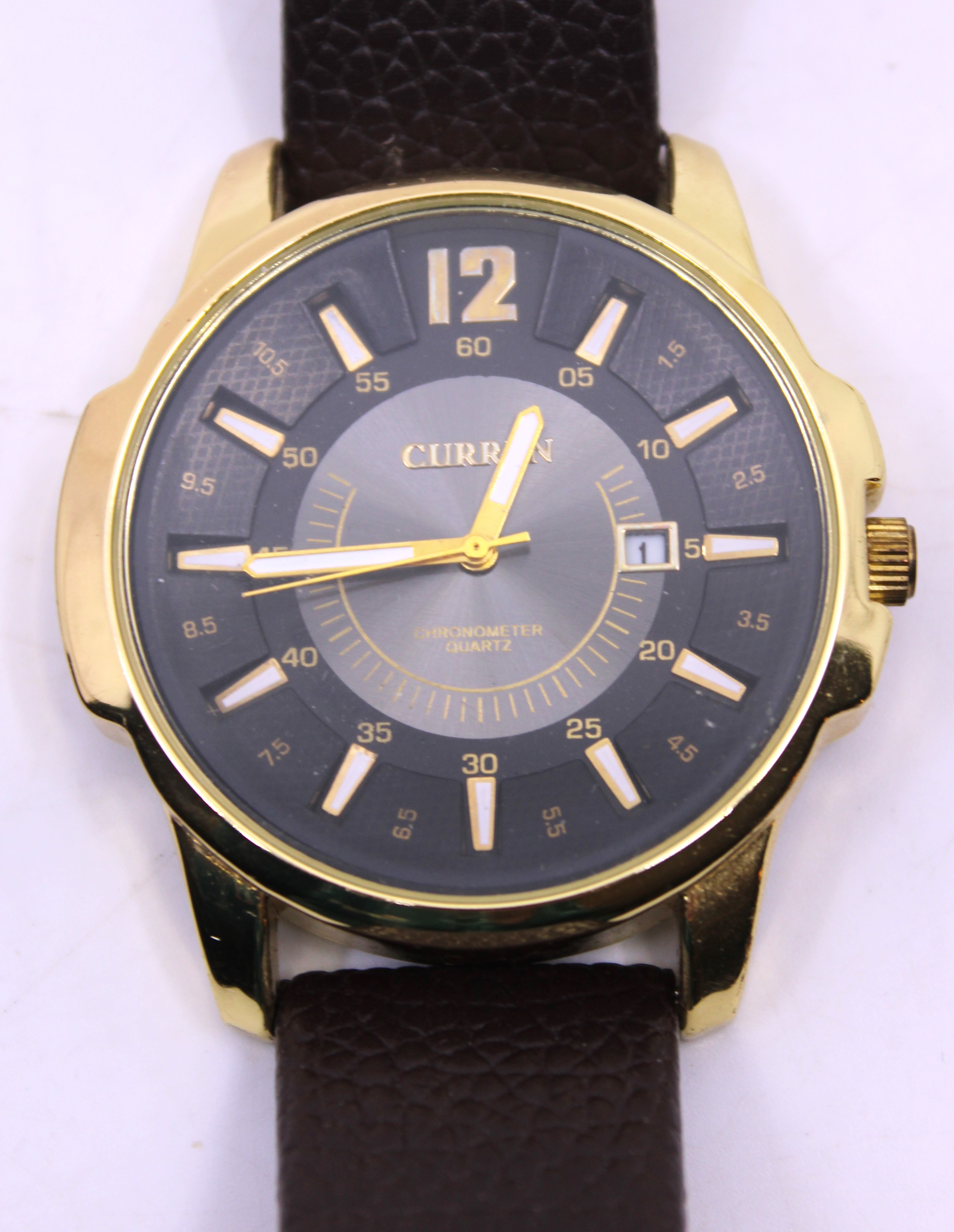 Selection of four Men's Quartz watches. To include a Gold Tone Accurist MB971B watch. The watch is - Image 4 of 5