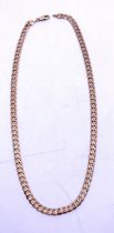 9ct Yellow Gold Curb Link Chain.  The chain is hallmarked "375" for 9ct Gold.  The thickness of