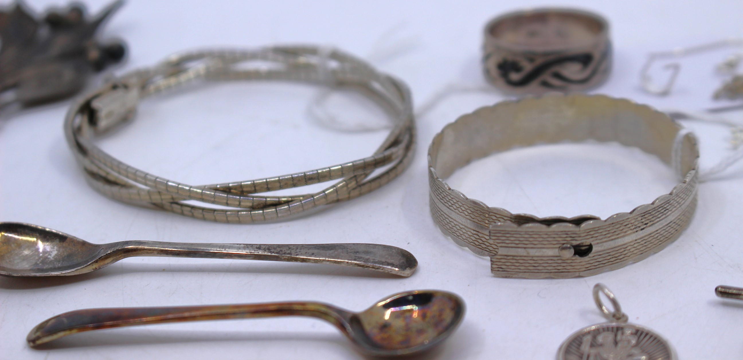 Selection of Sterling Silver Jewellery etc. To include a Silver Bracelet, a Child's Silver - Image 2 of 3