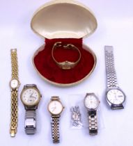 Selection of Six Watches.  To include; a Men's Vintage Lorus Automatic Watch, a Ladies Lorus Watch