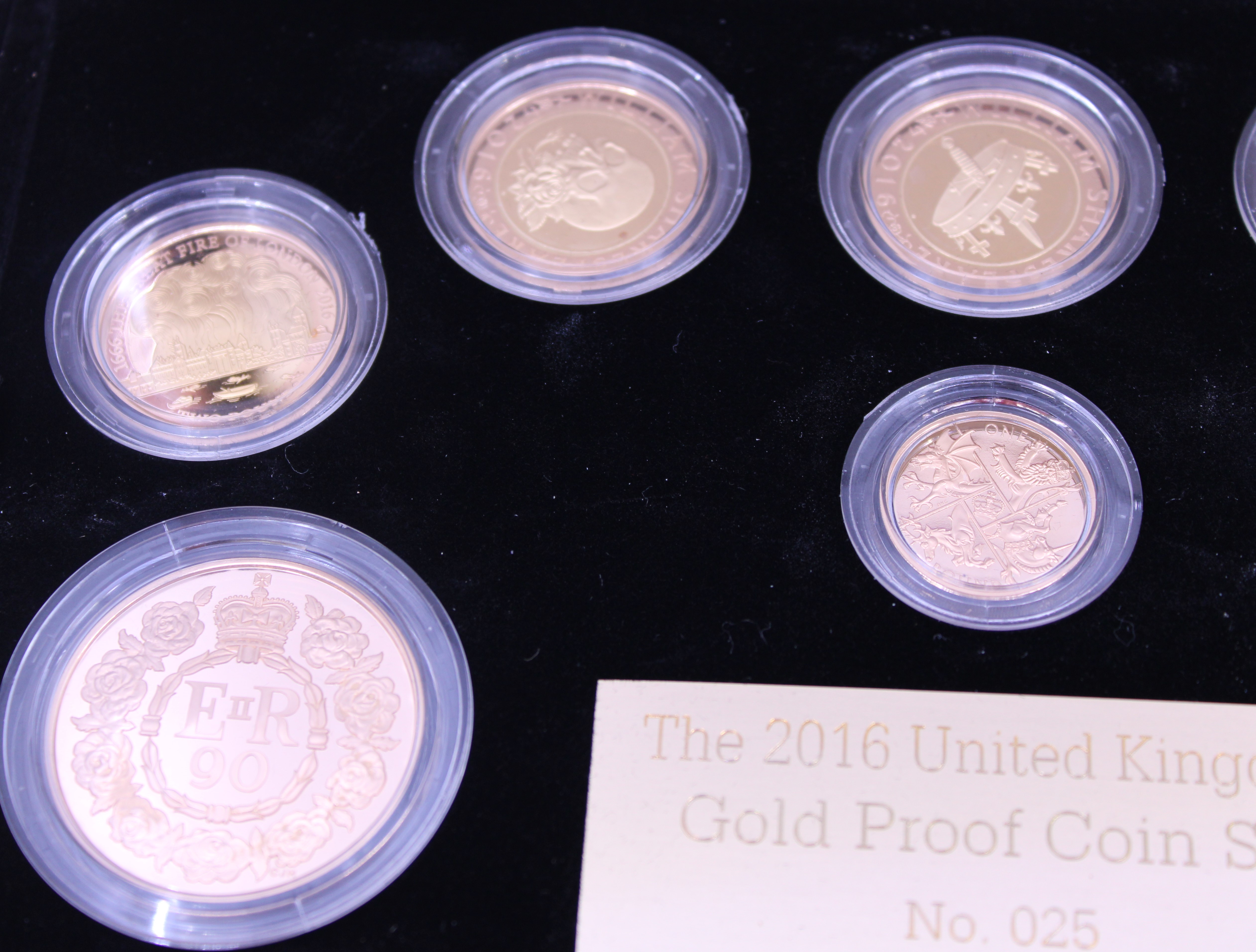 2016 UK Gold Proof Annual Set from The Royal Mint with eight commemorative coins in original box. - Image 3 of 5