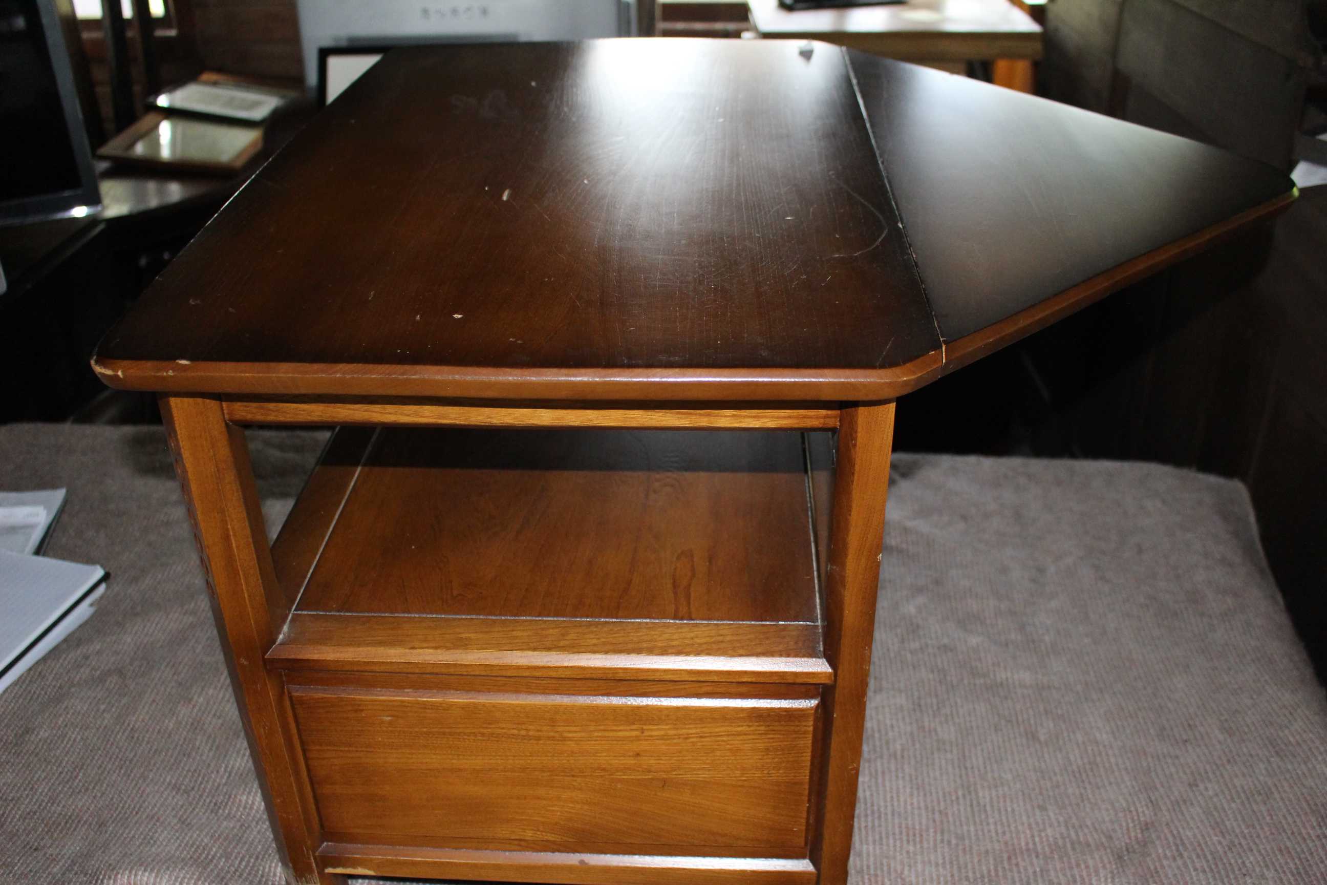 Small Ercol TV table with Draw. - Image 3 of 3