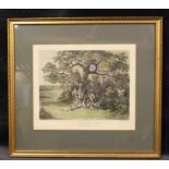 After Wolstenholme, a set of four coloured engravings by Sutherland, Shooting, Plates I-IV,