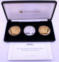Jubilee The Centenary of World War I £5 Coin Collection. Boxed with Certificate of Authenticity.