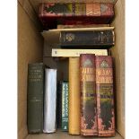 A mixed box of vintage and antique books of assorted interest including titles: Classic Myth &