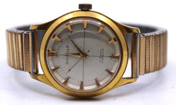 Vintage Ravella 17 Rubis Incabloc Swiss Made Automatic watch with adjustable Gold plated strap