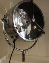Large chrome ships searchlight (no mounting bracket included)