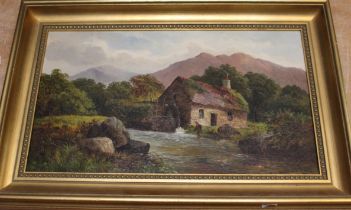 A. Coleman  " Old Mill"   Oil On Board   Signed lower right.  Gilt Framed  Aperture 6.5inch x 9.