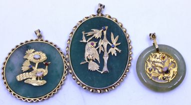 ***RE-OFFER IN 21st JUNE SALE AT £30-£50 FIXED RESERVE OR CUSTOMER TO COLLECT*** Three Pendants to