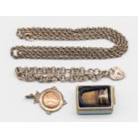 Selection of Silver Items.  To include a "835" stamped Silver Chain, a Sterling Silver Bracelet with