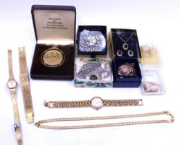 Collection of Costume Jewellery.  To include a Gold Plated 1977 Silver Jubilee Pendant on a chain, a